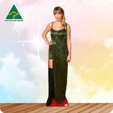 Taylor Swift in Green Dress 191 Celebrity Cutout
